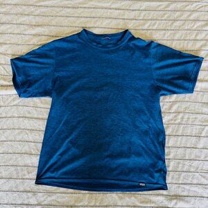 Patagonia Capilene Cool Daily Shirt Mens Medium Blue Short Sleeve